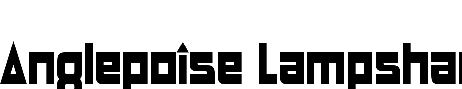 Anglepoise Lampshade cкачати шрифт безкоштовно